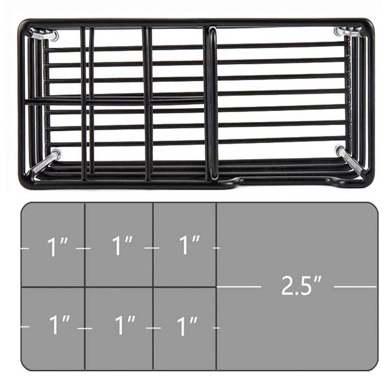 Wbbog Toothbrush Toothpaste Holder for Bathroom  Stainless Steel Bathrooms 7 Slot Black Toothbrush Holder - Image 3